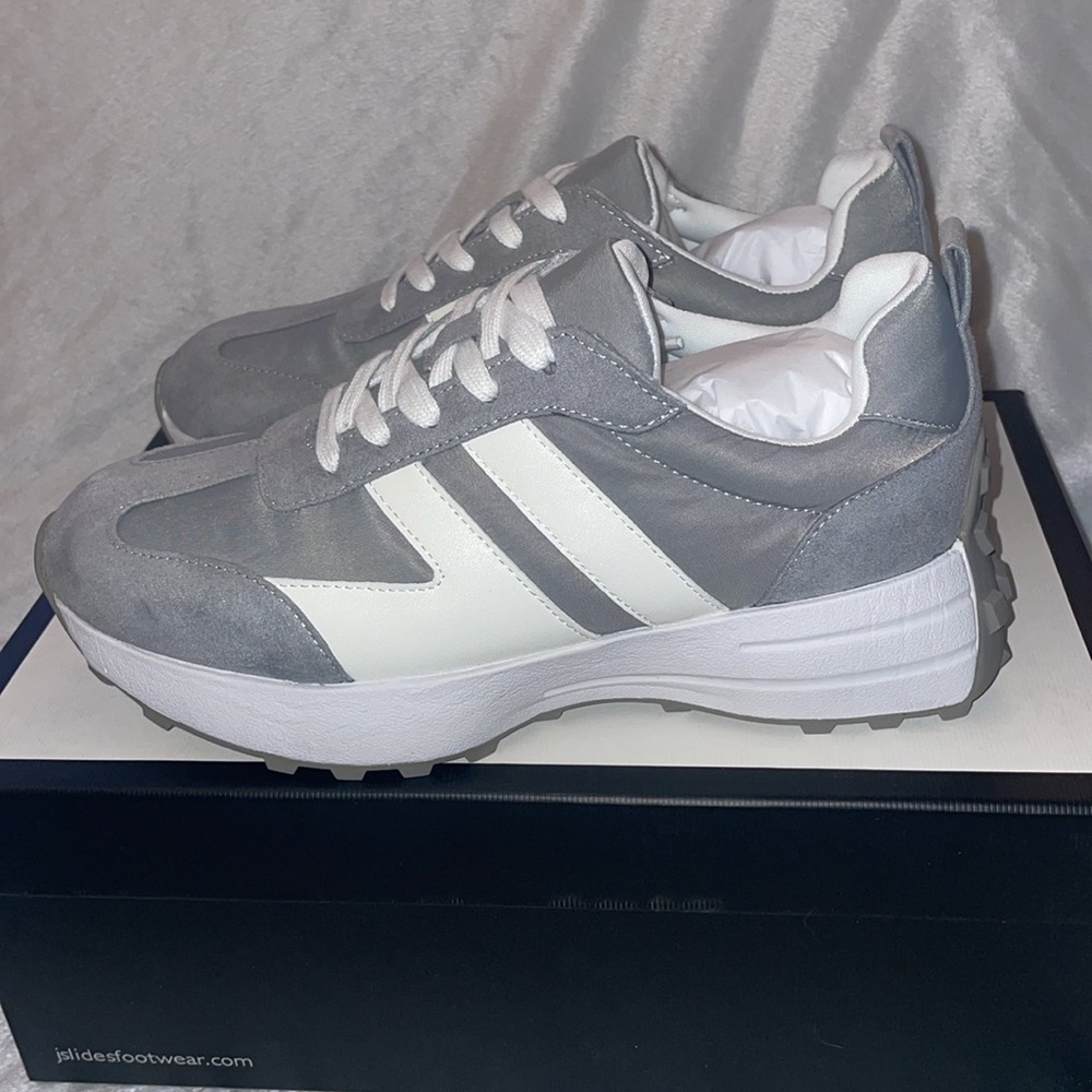 NWT J/SLIDES JONNIE Luxe Nylon in Grey - Picture 11 of 15